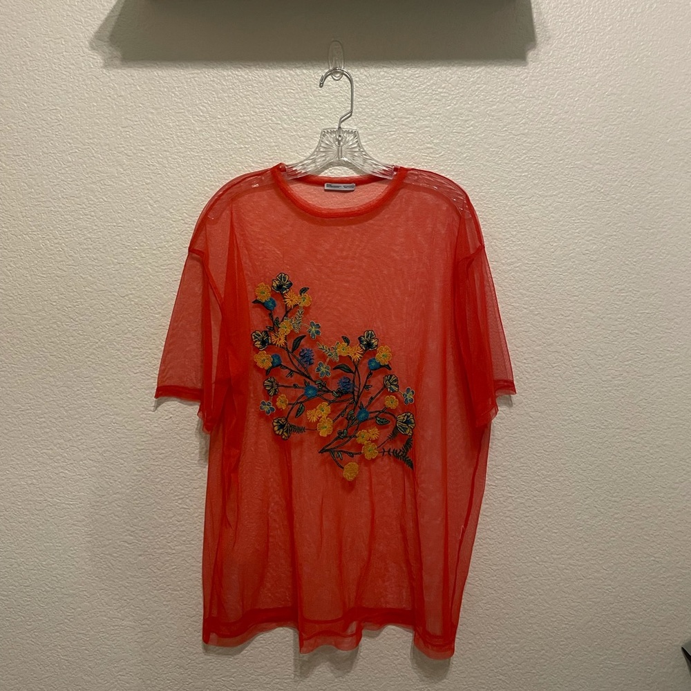 Zara see through top